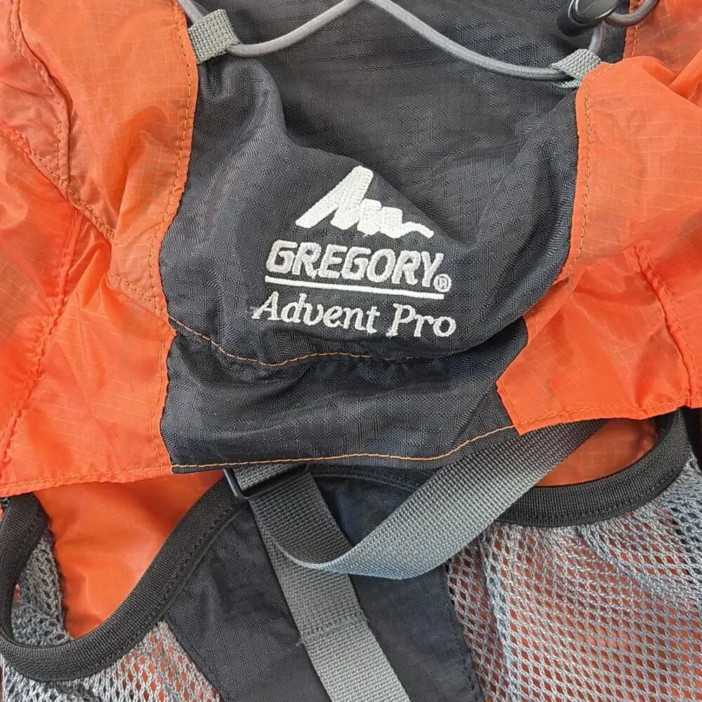 Vintage Gregory Advent Pro Hiking Backpack Medium Orange & Black